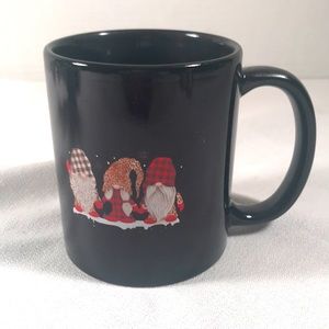 Stylish Gnome Friends Black 11 oz. Coffee Mug  by Orca Coatings